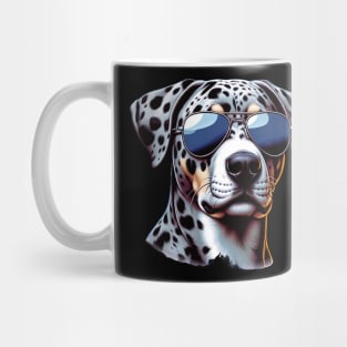 Catahoula Leopard Dog Wearing Sunglasses Mug